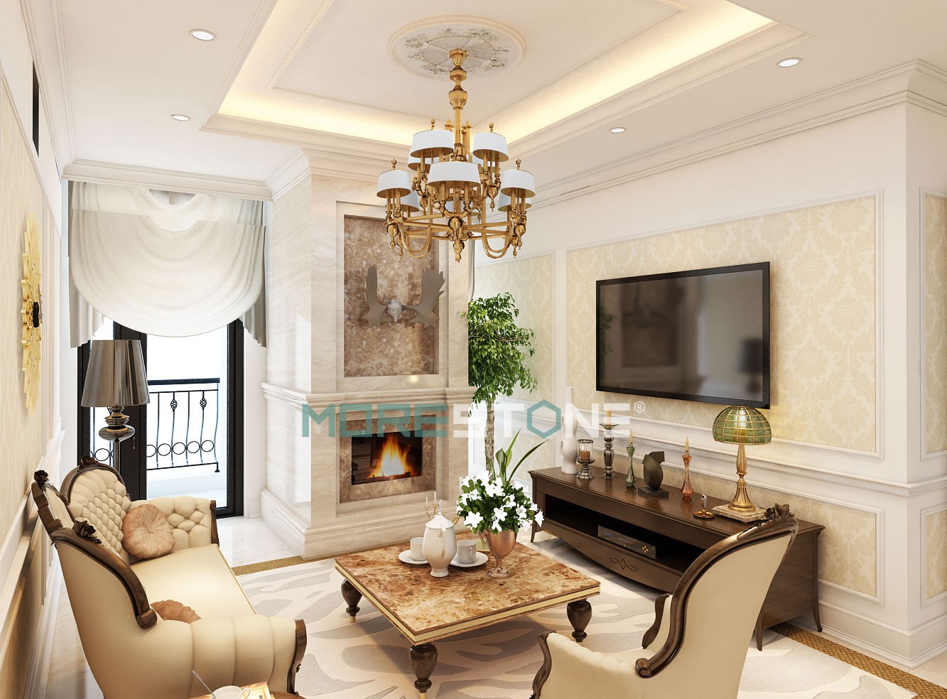 10 mẫu đá vách tivi đẹp và sang trọng